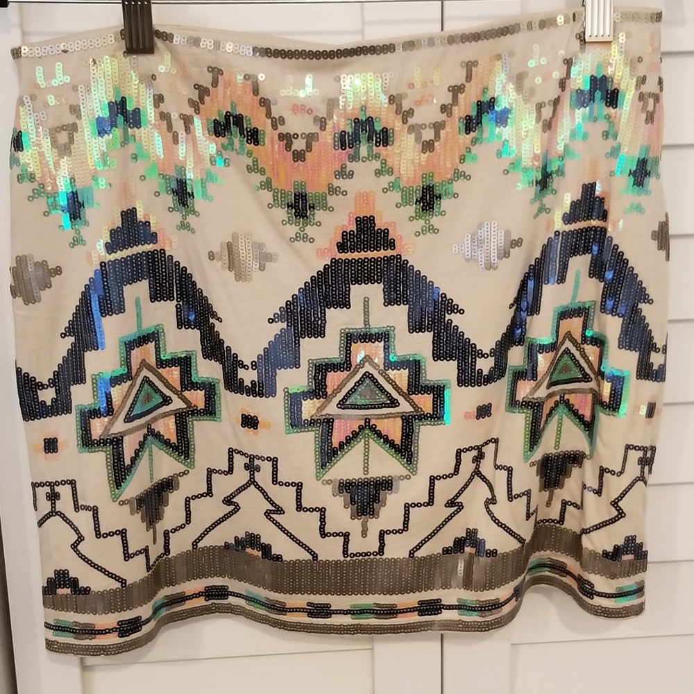 Express Sequin skirt